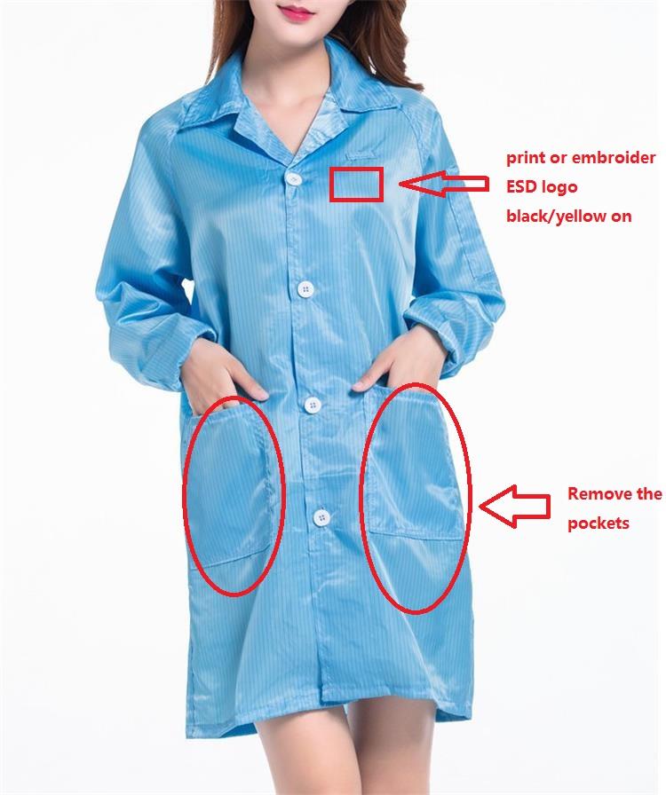 esd anti-static smock