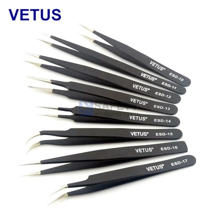 Stainless esd tweezers